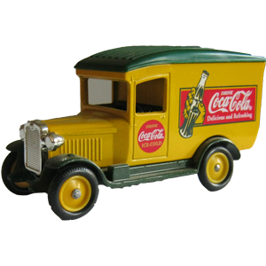Model / miniatuur vrachtauto Coca Cola