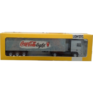 Model / miniatuur vrachtauto Coca Cola light