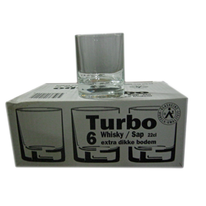 Whisky / sapglas 22cl Turbo (doos 6 stuks)