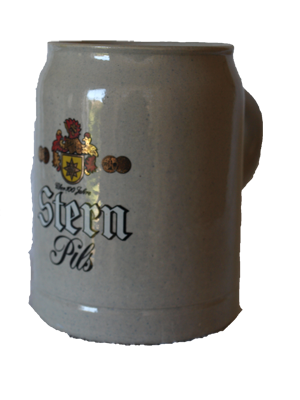 Stern keramische bierpul