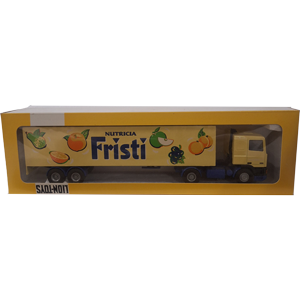 Model / miniatuur vrachtauto fristi(geel)