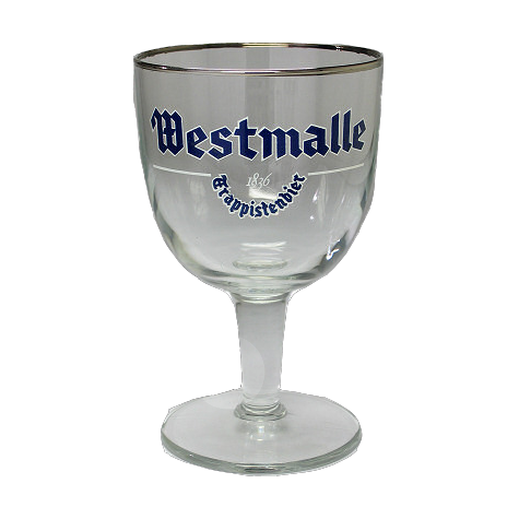 Bokaal Westmalle (blauwe opdruk)